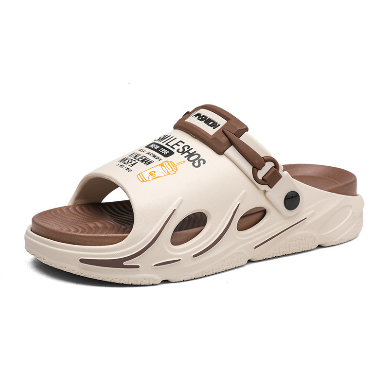 Verano de dos colores de dedos abiertos ventilados un hombre al aire libre casa dos zapatillas de playa zapatillas frías