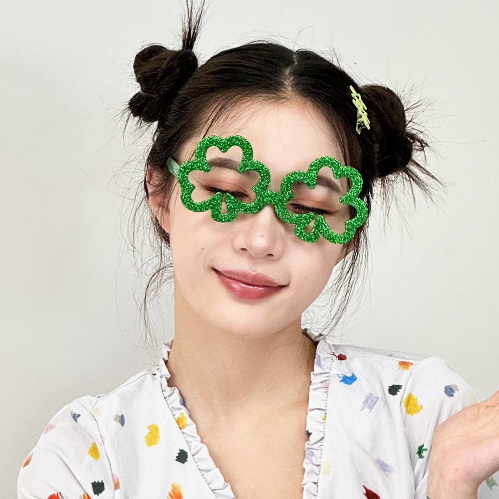 Gafas de Trébol para Fiesta ABS Decorativo para Fiesta del Día de San Patricio image 3