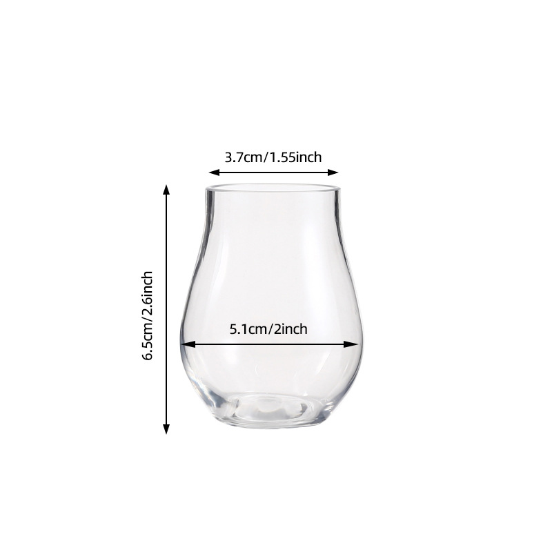 Taza de vino de plástico de 90ml Taza de whisky de plástico de 3oz Taza de whisky de whisky de vino al por mayor