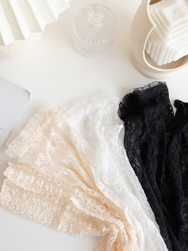 Spring and summer thin pile socks for women, mid-length lolita style socks, Japanese jk fairy fashion mesh socks