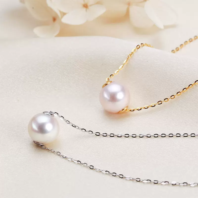 淡水珍珠项链女气质简约s925银路路通饰品时尚百搭吊坠首饰批发