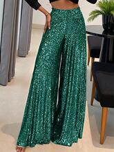 D 23870 Elegant Solid Wide Leg Pants ͨ�����ѝ �W���羳