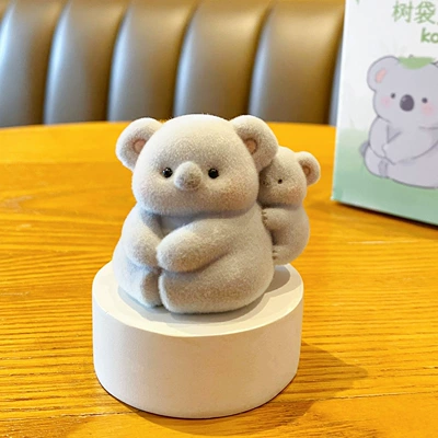 Dashboard Ornaments Home Desktop – Car ornaments - color-box-koala-flocked-plush-figurines-everyday-edition