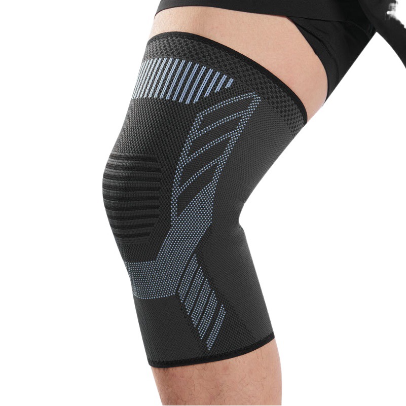 Knee Protective Sports Men's Knee Protective Knitted Breathable Basketball Riding Pressurized Meniscus Knee Protective Warm Protective Equipment