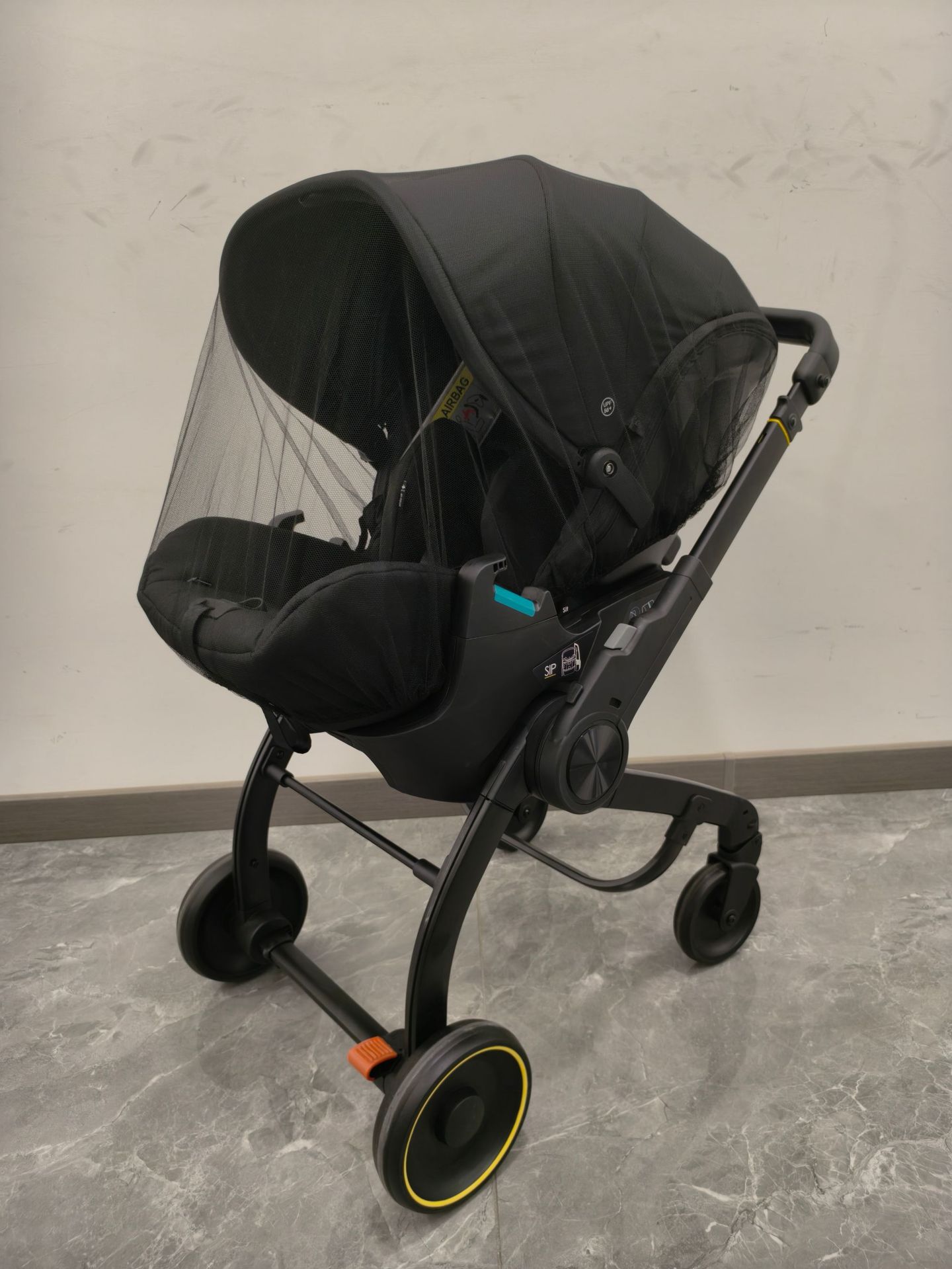 Seleccione el carro de bebé multifuncional alto paisaje 4 en 1 carro de cesta doble dirección ligero plegable en stock