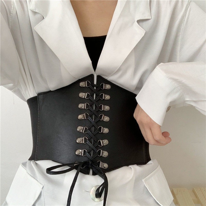 Fashion Solid Color Pu Leather Alloy Women's Corset Belts display picture 1