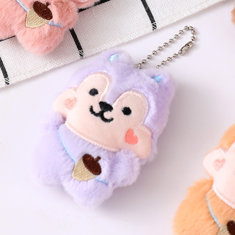 Caricatura peluche fresas oso broche lindo perro Pacha muñeca bolsas de muñecas colgar DIY accesorios de ropa al por mayor