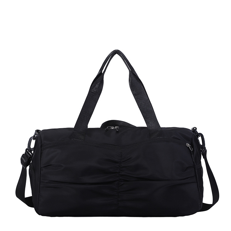 Bolsa de viaje de nicho plisada, bolsa de equipaje de gran capacidad, bolsa de fitness deportiva de alta gama para viajes, bolsa de yoga para mujer image 6