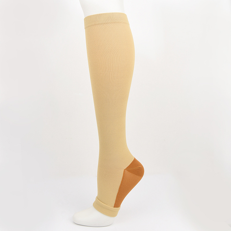 Amazon cremallera calcetines de compresión calcetines deportivos calcetines de compresión calcetines de la pierna que forma zip SOX compressionsocks
