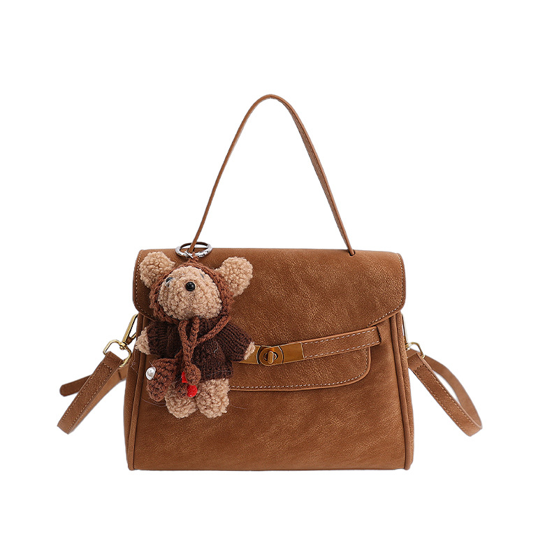 Transfronterizo coreano ligero lujoso temperamento bolso pequeño 2026 primavera nuevo estilo de transporte de hombro mochila esmaltado bolso de mano Kelly