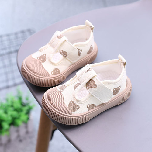  Spring, Autumn and Summer Boys' Shoes Toddler Shoes Baby Soft Soled Canvas Shoes Girls' Cloth Shoes Single Shoes Sneakers