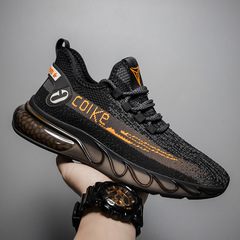 椰子鞋男潮鞋爆米花夏季新款潮流透氣網面男士休閒鞋飛織運動鞋男