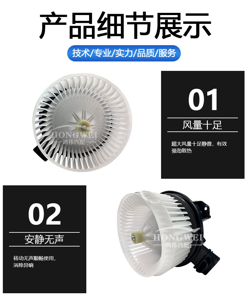Suitable for 2019 Gac Trumpchi Gs4 Air Conditioning Blower Motor Assembly, Heater Box, Cooling and Heating Fan Motor