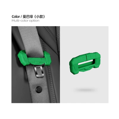 safety belt buckle extension anti-collision | Other Automotive Interior Supplies - mecha-seat-belt-small-single-mamba-green