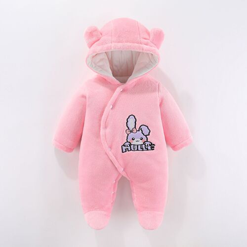Baby clothing for fall/winter: adorable one-piece rompers and wrap-style outfits—perfect for 1-year-olds going out, featuring a super-cute, internet-famous design and extra-thick material for cozy crawling comfort.