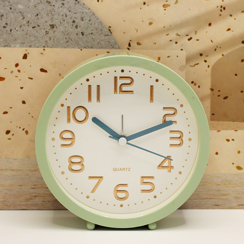 Reloj Despertador Retro de Escritorio y Cabecera, Metal, para Estudiantes y Dormitorio image 11