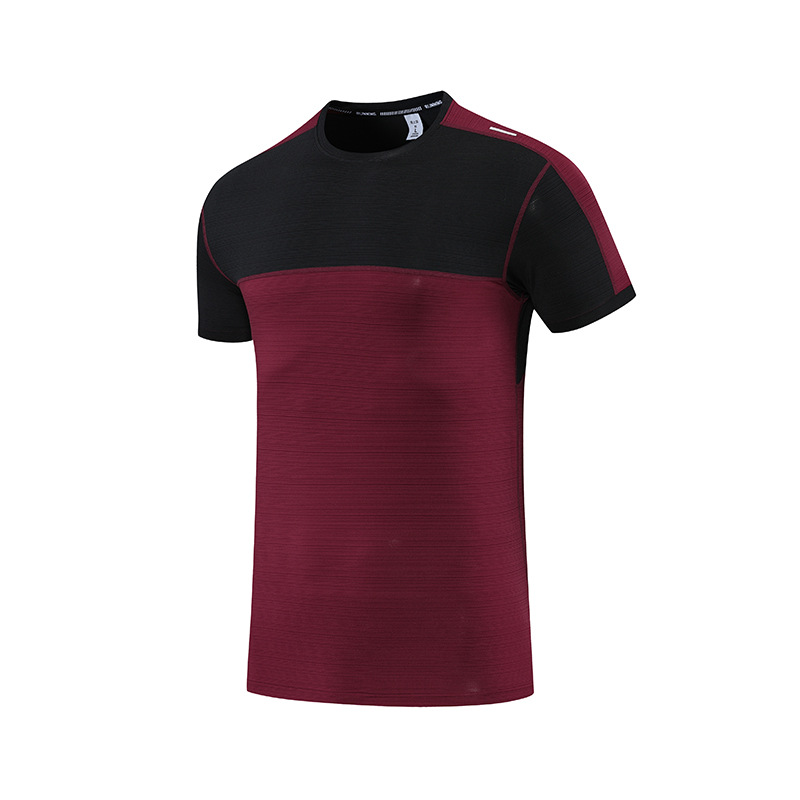 2022 verano hombres deportes casuales cuello redondo Camiseta transfronteriza suelta talla grande fitness ropa de secado rápido manga corta registro imprimible
