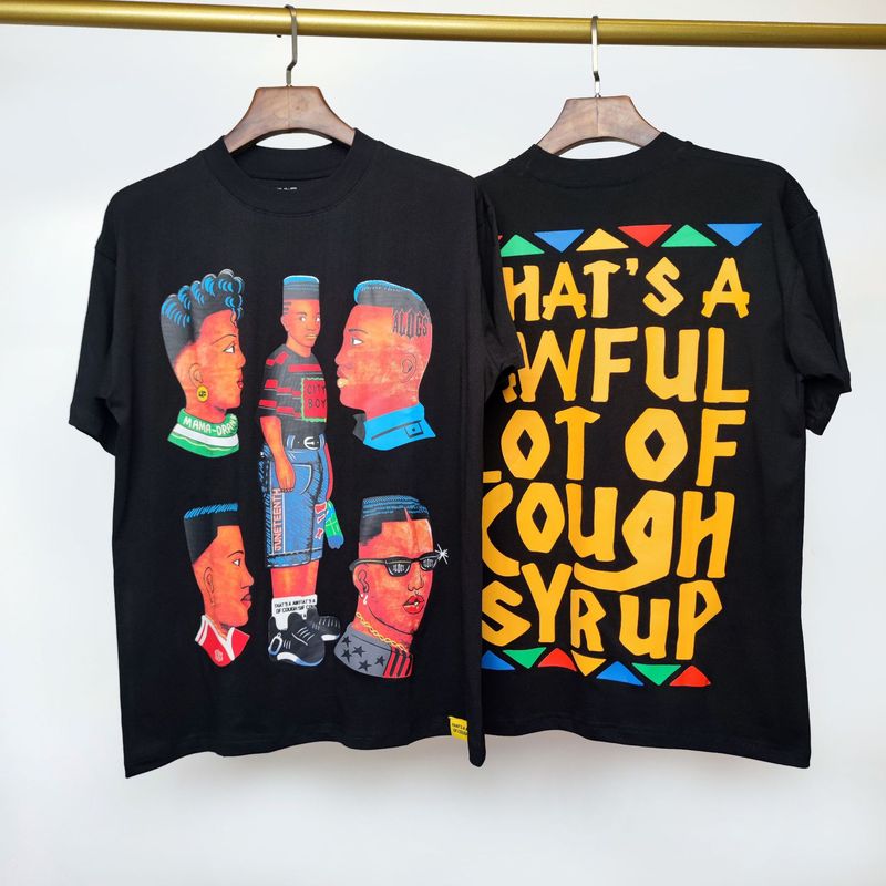 国境を越えた高品質THAT'S A AWFUL LOT OF COUGH SYRUP咳止めシロップ純綿Tシャツ|undefined