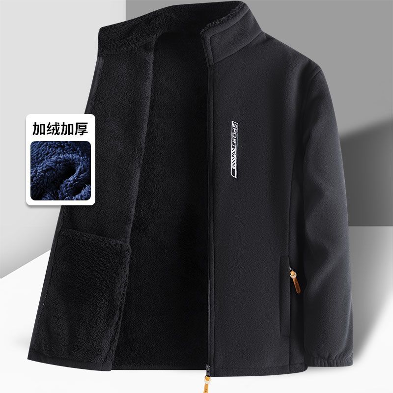 Nuevo abrigo de terciopelo de pelusa de cuello de hombre chaqueta casual chaqueta ropa de invierno chaqueta uniformes escolares fábrica de comercio