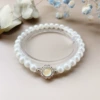 Yellow imitation pearl bracelet #SZ226