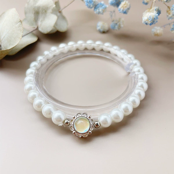 S029-Yellow Imitation Pearl Bracelet#SZ226