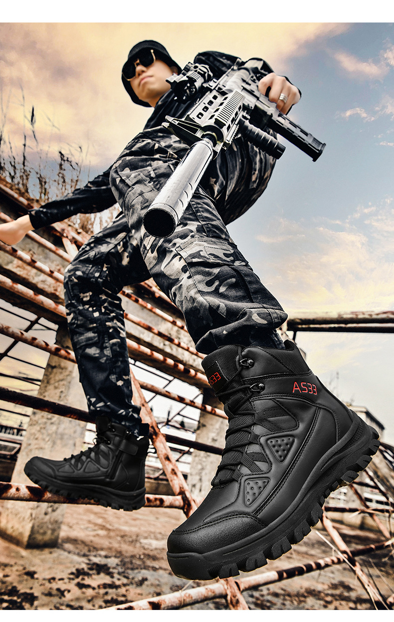 Neue Kampfstiefel, Herren-Campingstiefel, Militär-Trainingsstiefel, Herren-Wanderschuhe, Wüstenarbeitsstiefel, Herrenschuhe_voghion.com
