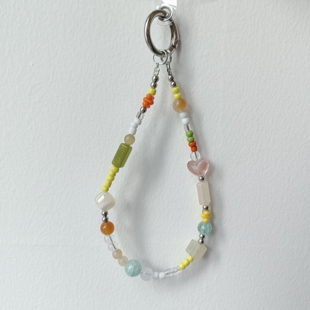 "Autumn Palette" Original Beaded Phone Chain, CCD Camera Strap, High-Value Handmade Phone Charm