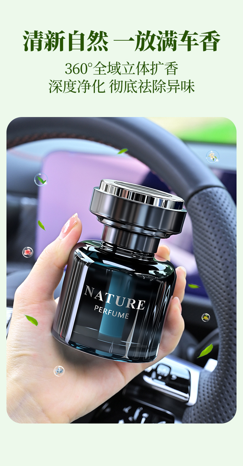 New Car Perfume Holder Ornament, Car Interior Fragrance, Car Perfume, In-Car Cup Holder Fragrance, Dual-Use for Car and Home