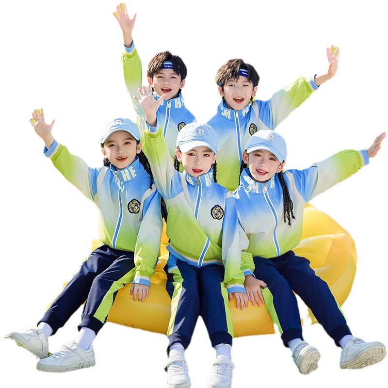 유치원 정원 의류 봄과 가을 대학 스타일 레저 1 학년 어린이 학교 교복 세트 초등학생 교복 3 피스 세트