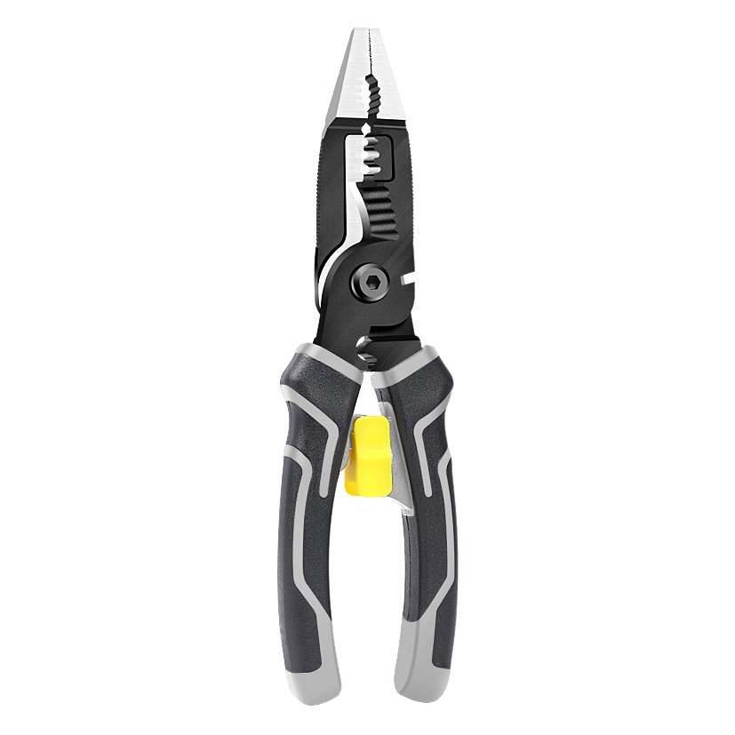 Alicates eléctricos multifuncionales alicates puntiagudos alicates universales Pelacables herramientas eléctricas abrazadera de alambre alicates de prensado de alambre