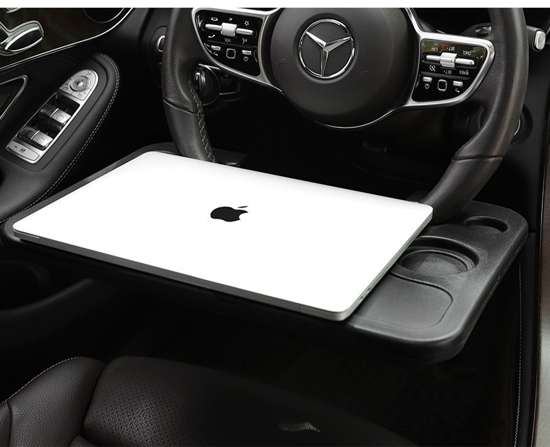Multifunctional car steering wheel table, in-car dining and office table, small dining table, tablet computer table