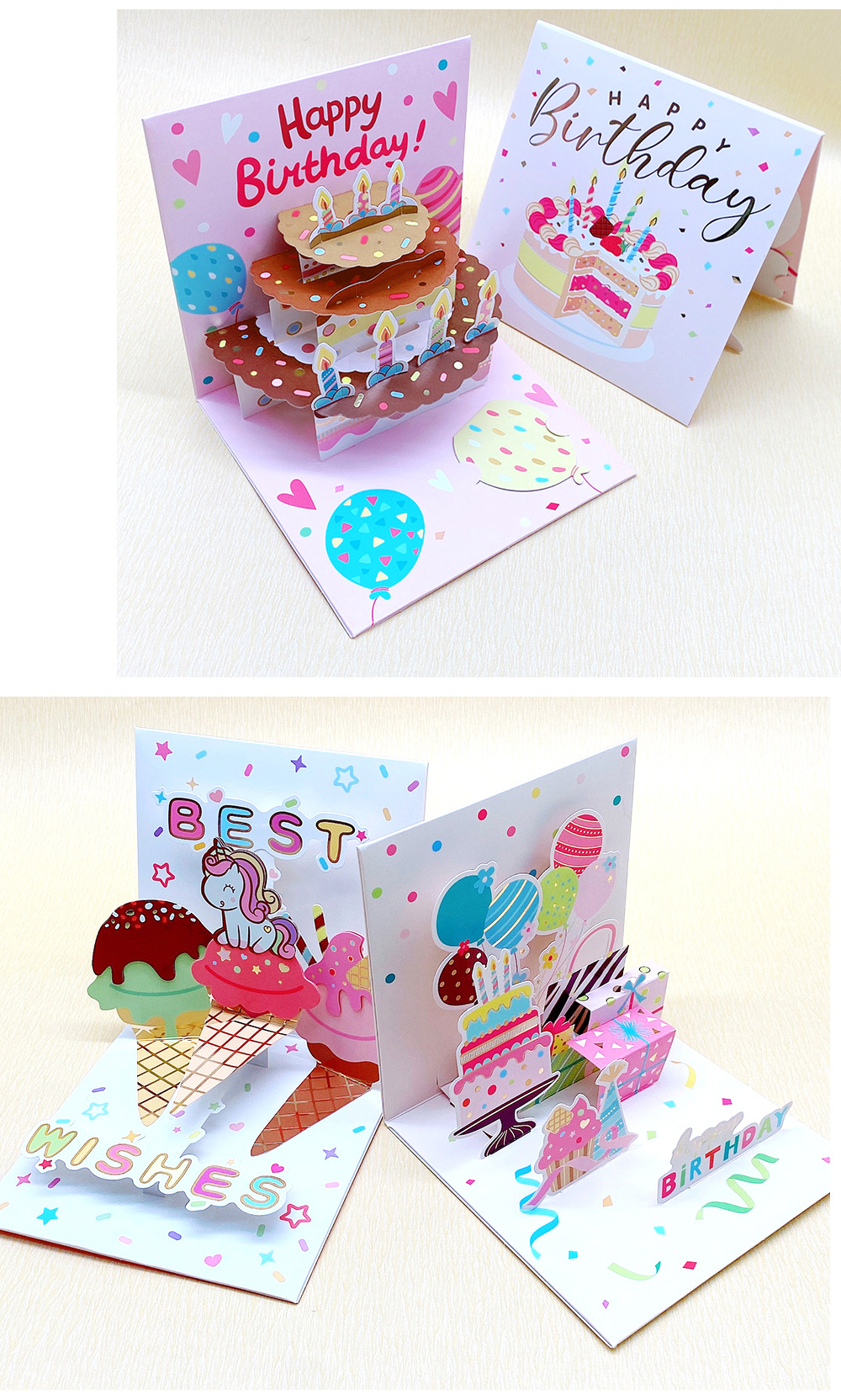 Birthday Sweet Cake Paper Party Street Card display picture 1