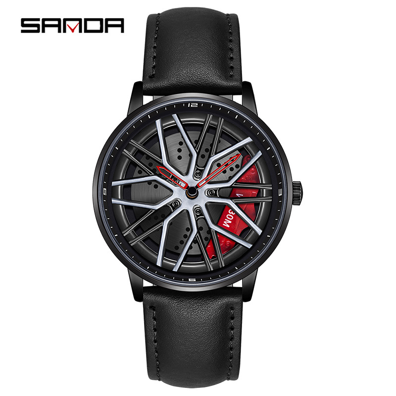 1107 벨트 블랙 레드