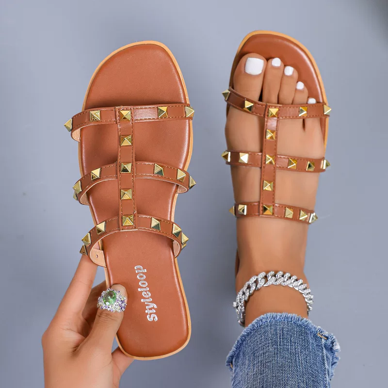 Summer mesh beach slippers, universal sandals, internet celebrity