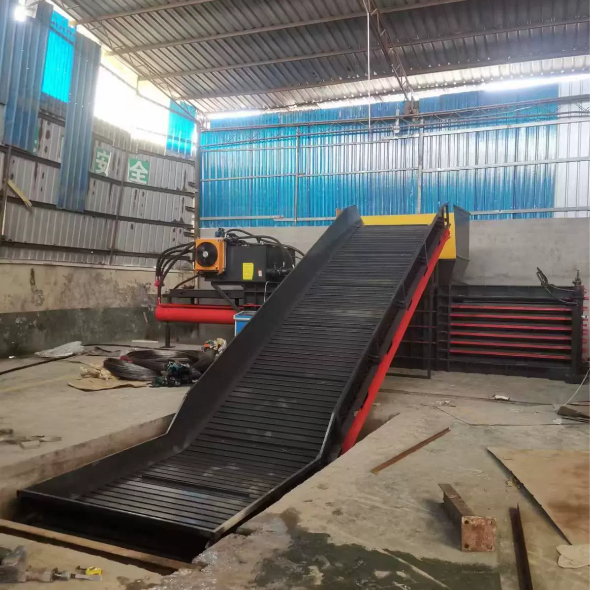 现货供应废品废料卧式液压打包机纸皮压缩打包机半自动打包机厂家