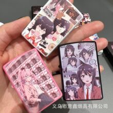 二次元动漫创意煤油打火机经典流行翻盖砂轮点火送礼佳品厂家批发