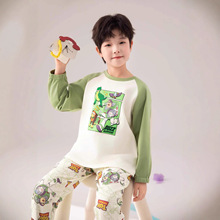 纯棉睡衣春秋男童长袖儿童卡通男孩2025新款青年全棉居服套装秋冬