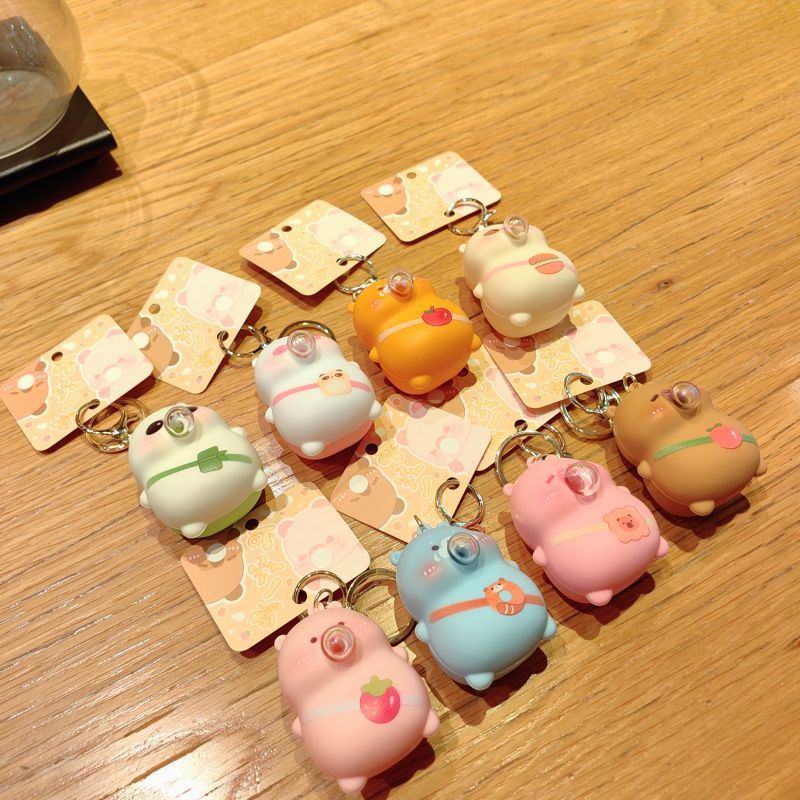 34g Weight Bag Pendant, Keychain Classification 1 Piece Quantity Casual, Holiday Occasion PVC Material Cartoon Character Pattern Unisex Gender Cute Style 1 Piece Cute Cartoon Character PVC Unisex Bag Pendant Keychain 1