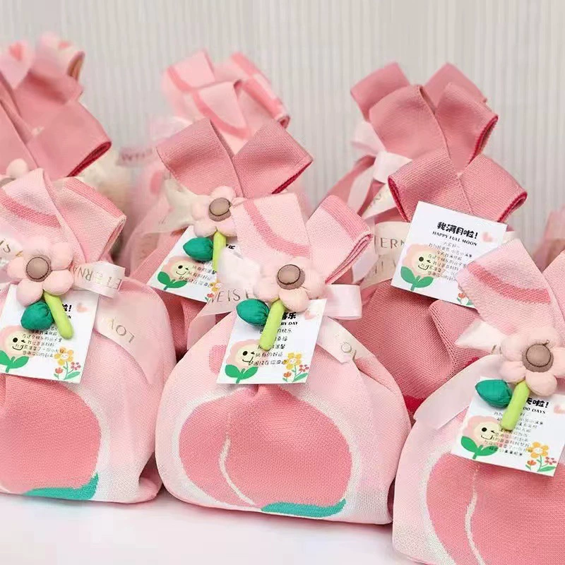 Новая модная утолщенная вязаная подарочная сумка, вязаная сумка, сумочка, вязаная большая сумка, подарочная сумка