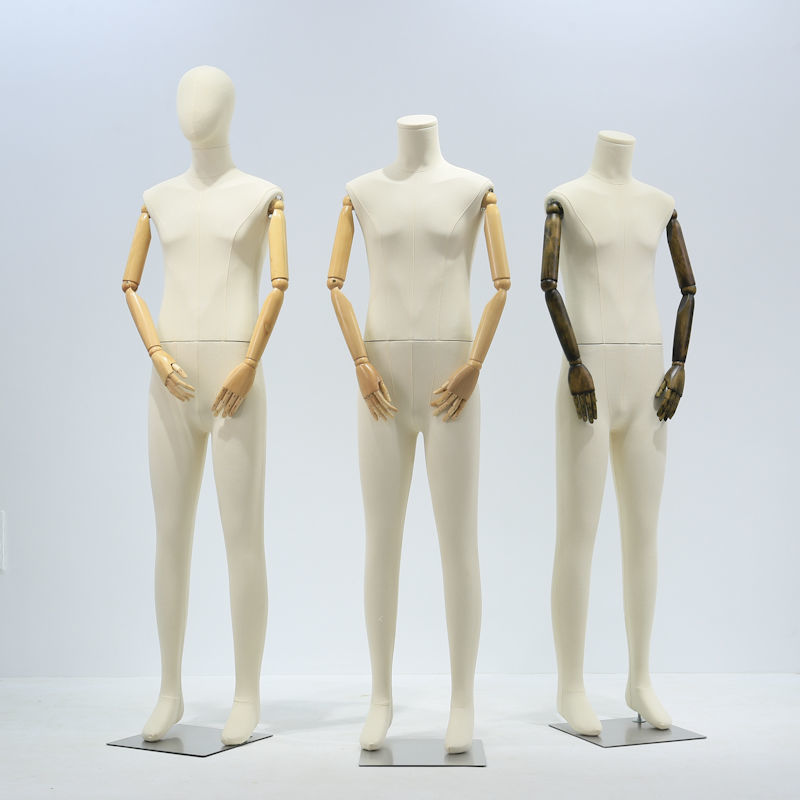 Maniquí Delgado Tapizado de Cuerpo Entero de Fibra de Vidrio image 3