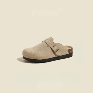 G 68932 Arch cork leather casual clogs ܛľƤ����Ь