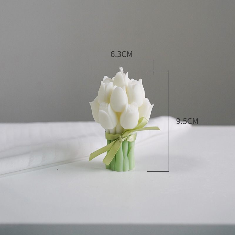 Tulipanes, flores, flores, velas de aromaterapia, velas de atmósfera, regalos de San Valentín, decoraciones de velas de aromaterapia