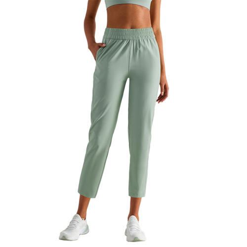  new summer high-waist running training fitness pants loose casual sunscreen quick-drying side pocket sports pants