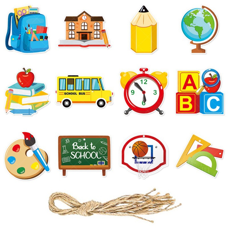 Nueva temporada preescolar decoración colgante colgante regalos de regreso a la escuela colgante decoración provisiones de jardín de infantes