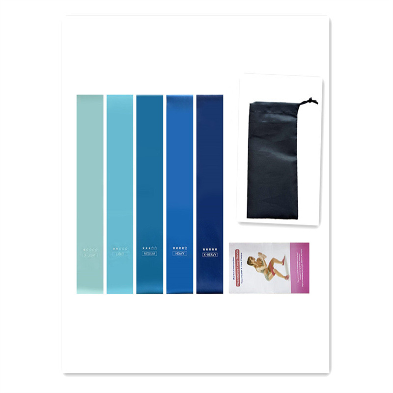 Conjunto de cinco piezas azul degradado +