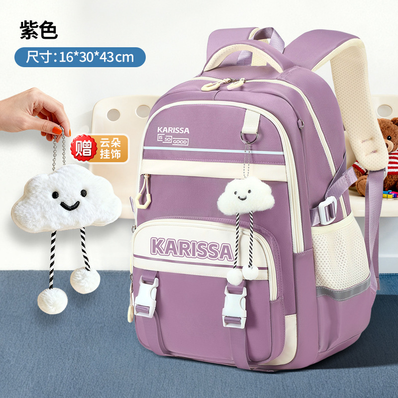 Mochila de descompresión ligera de estudiantes de secundaria de alta capacidad para reducir la carga impermeable de estudiantes de secundaria primaria mochila de grado 5 o 6