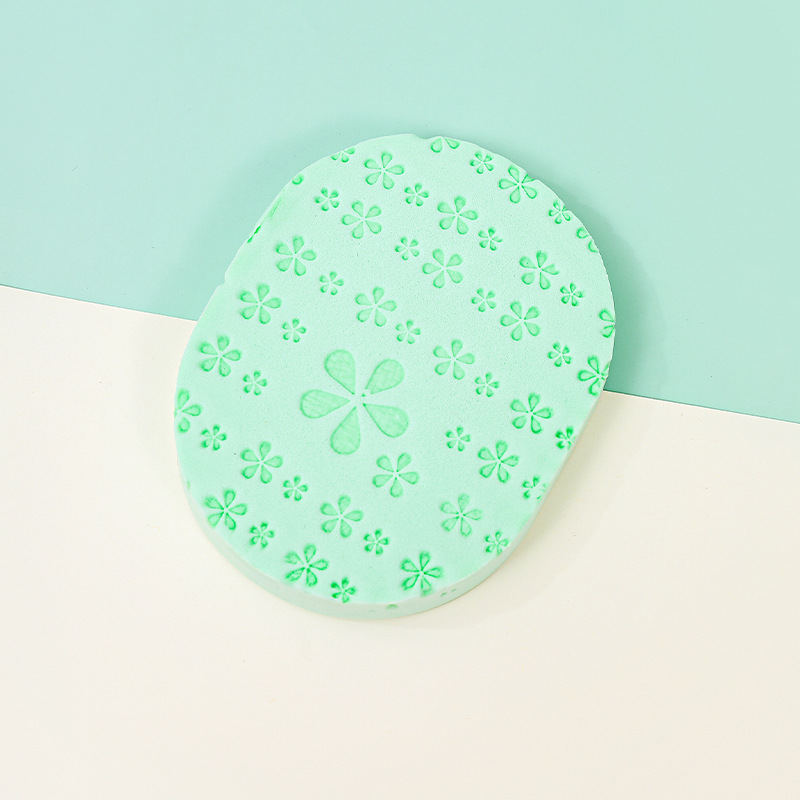 Fábrica a medida 18T lavado de cara lavado color de algodón aleatorio limpieza de maquillaje limpia esponja de PVA