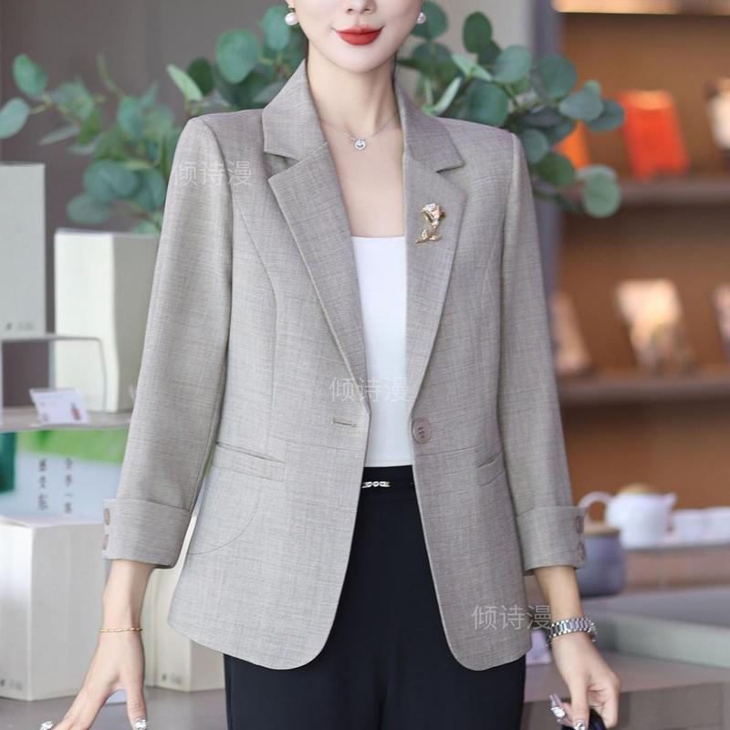2025春夏新款设计感时尚气质西装女洋气显瘦遮肉休闲小西服2988|undefined