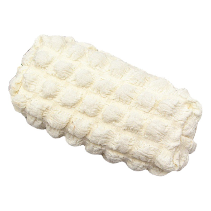 INS Cream puff bolso de la pluma del estudiante burbuja nicho no golpeando gran capacidad fufu suave bolsa de cosméticos de almacenamiento