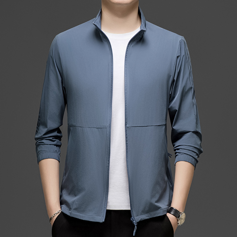 Men's Skin Clothing Summer Thin Casual Breathable Men's Sun Protection Clothing Jacket Outdoor Loose Fishing Clothing